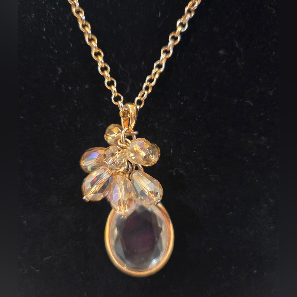 Talbots Elegant Gold Pendant Necklace